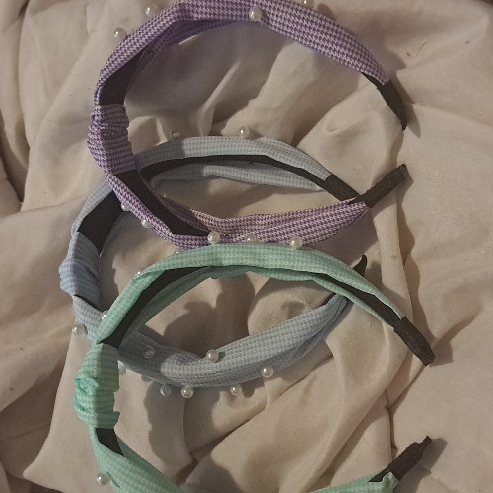 Faux Pearl Headband Set